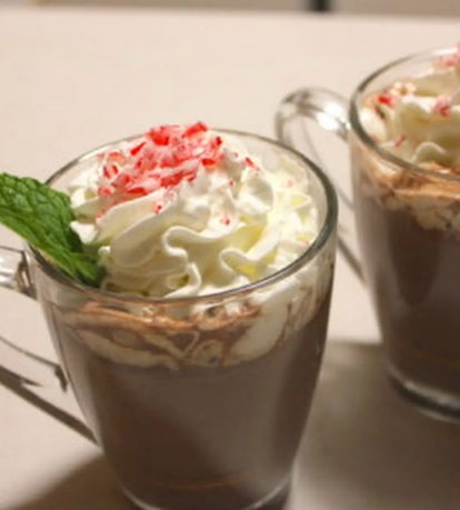 Baileys Irish Cream in hot chocolate. 