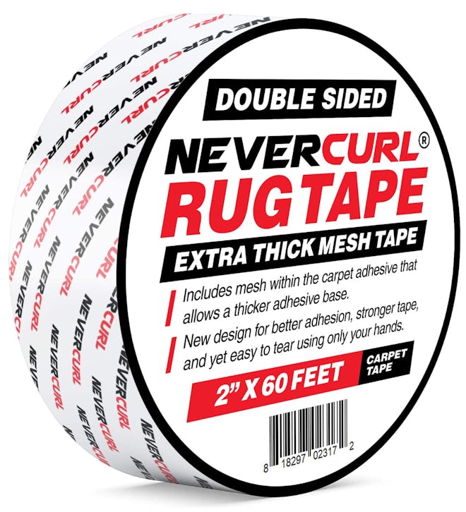iPrimio NeverCurl Double Sided Extra Thick Rug Tape