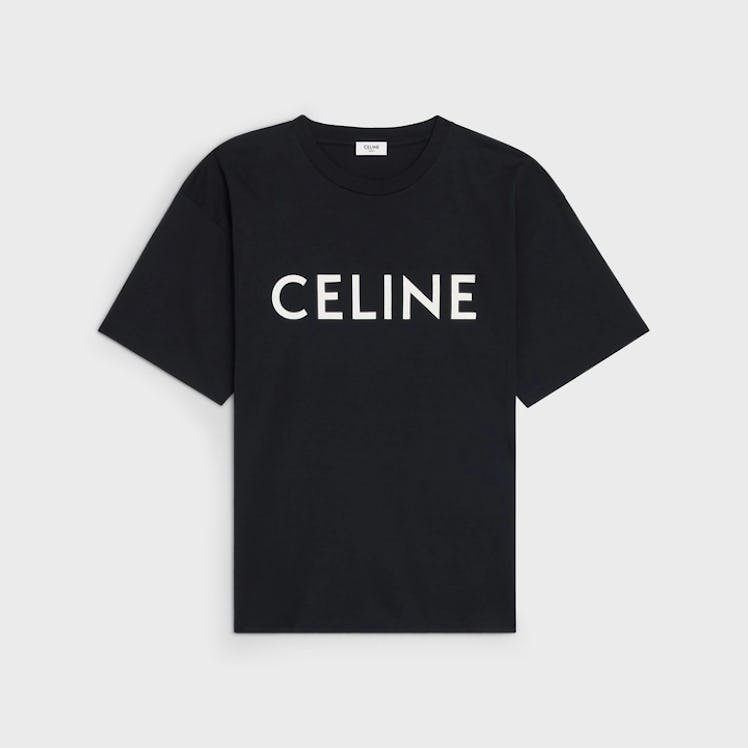 Celine Black Graphic Tee
