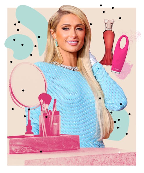 Paris Hilton's beauty routine is very high tech.