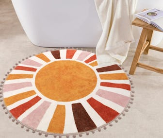 LIVEBOX Retro Round Sun Rug