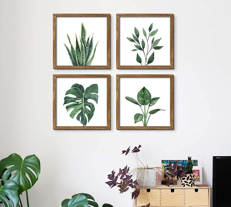 ArtbyHannah Framed 4-Panel Botanical Wall Art