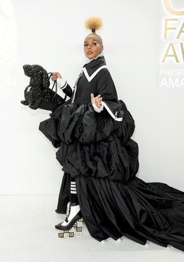 Janelle Monáe attends the CFDA Fashion Awards at Casa Cipriani on November 07, 2022 in New York City...