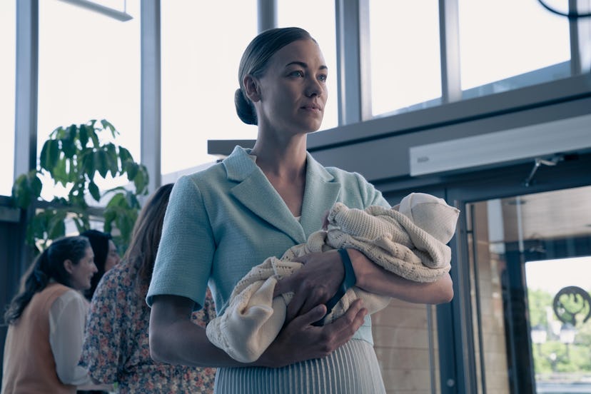 Serena holds her baby in 'The Handmaid's Tale' Season 5. 