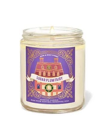 Bath &amp; Body Works Sugar Plum Fairy Single Wick Candle