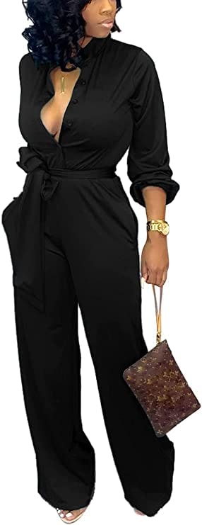 SxClub Elegant Long Sleeve Jumpsuit