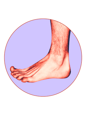 A man's foot.