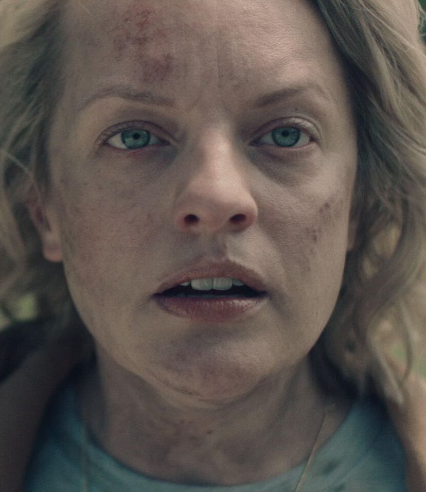 June (Elisabeth Moss) in The Handmaid's Tale