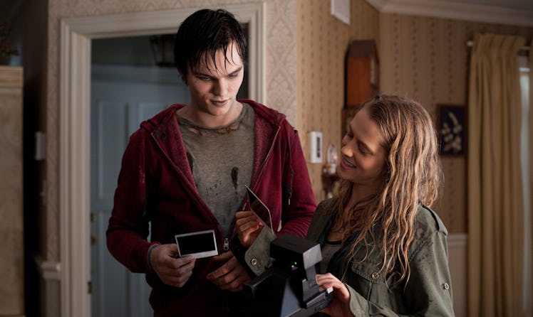 Nicholas Hoult as R and Teresa Palmer as Julie in Warm Bodies