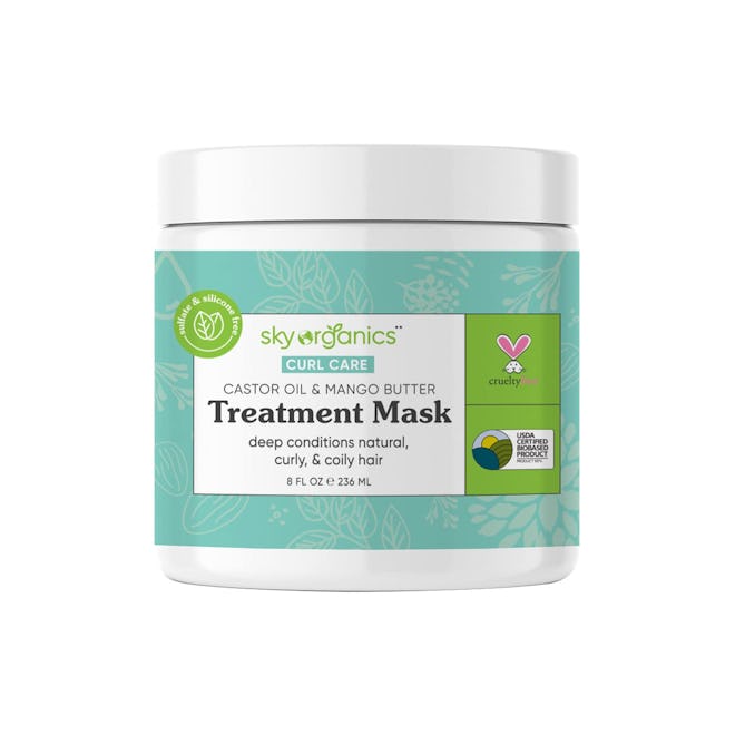 sky organics curl care treatment mask is the best chemical free conditioner for dry curly hair