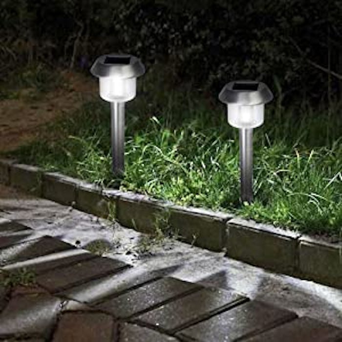 Signature Garden Stainless Solar Garden Lights (6-Pack)