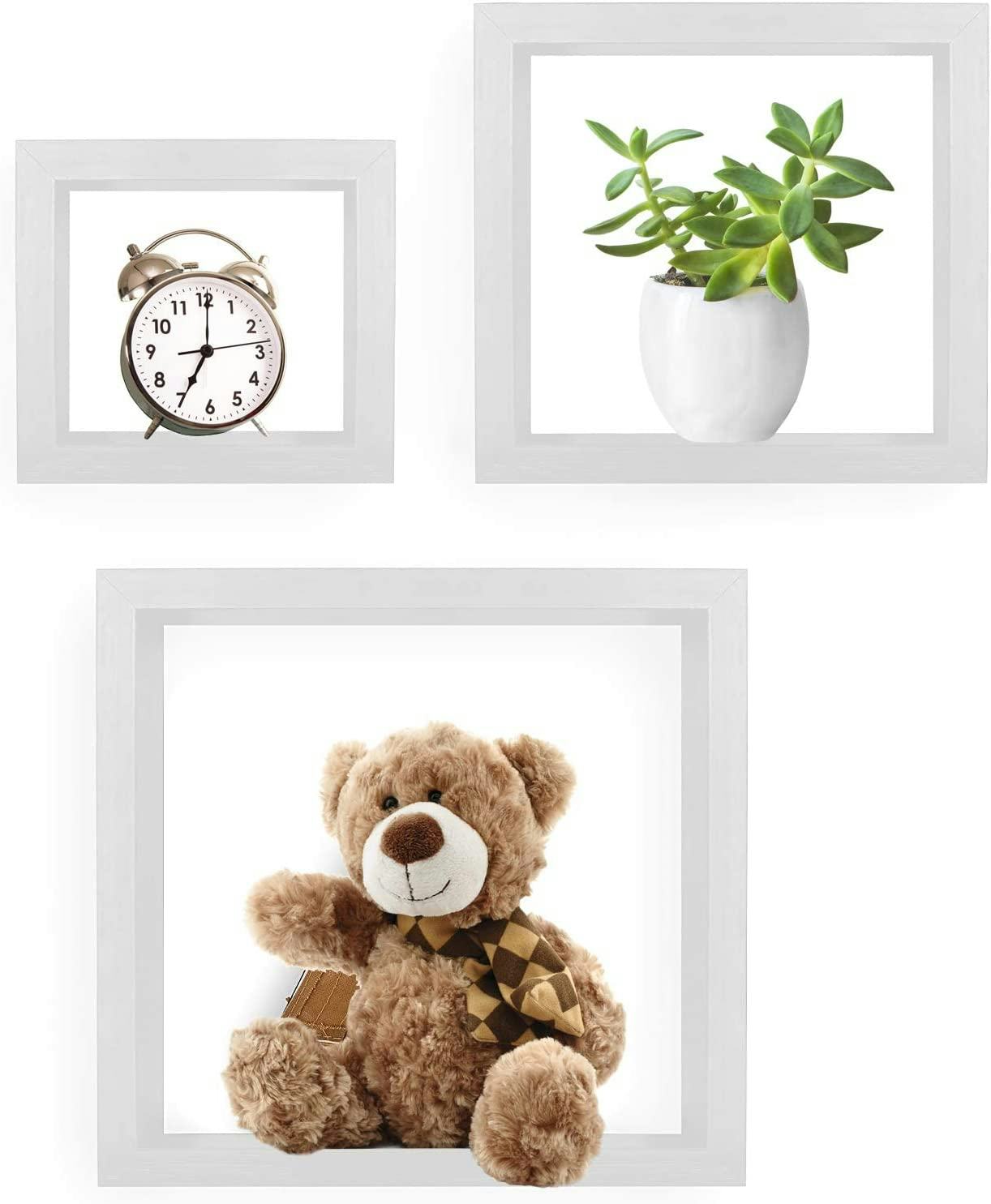 Greenco 3 Cube Floating Shelf