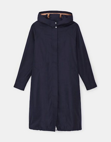 Lafayette 148 New York navy blue anorak jacket