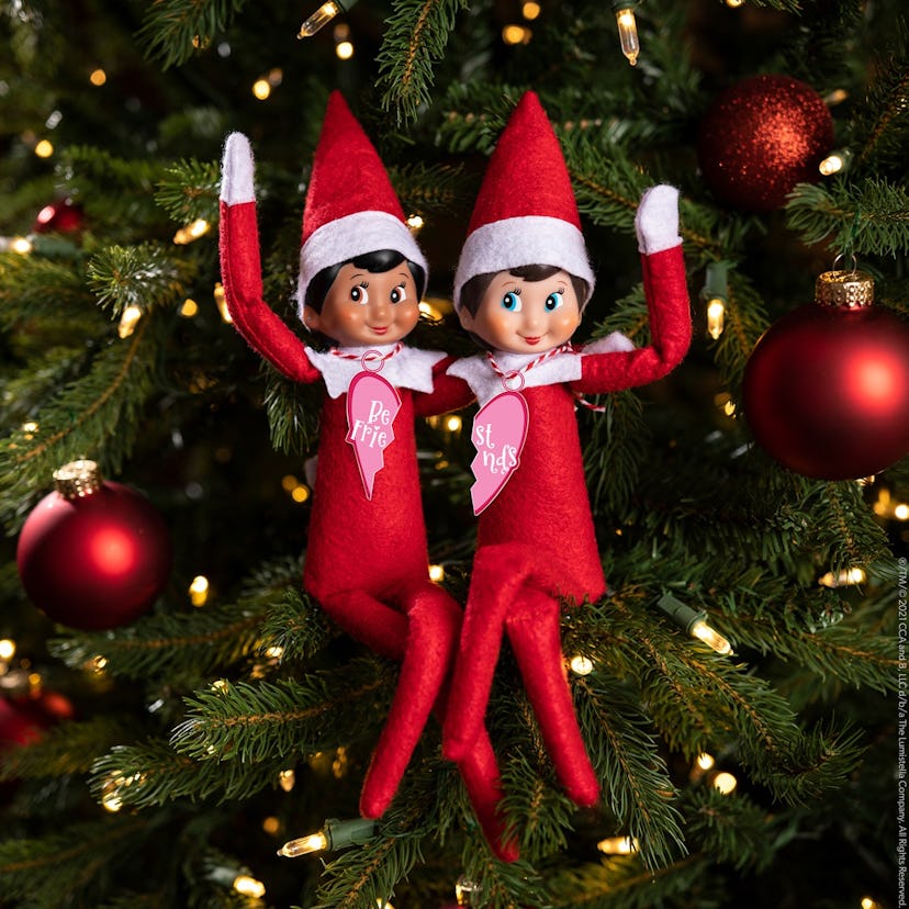 BFF necklaces are a cute two Elf on the Shelf idea. 