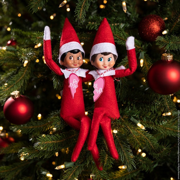 BFF necklaces are a cute two Elf on the Shelf idea. 