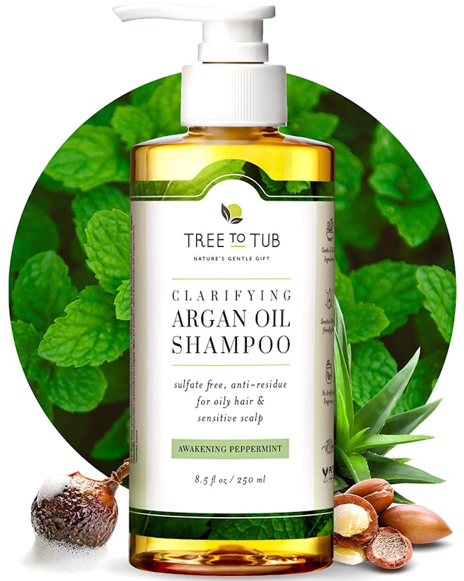 tree to tub clarifying argan oil shampoo is the best chemical free clarifying shampoo