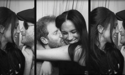 Harry and Meghan in a photobooth