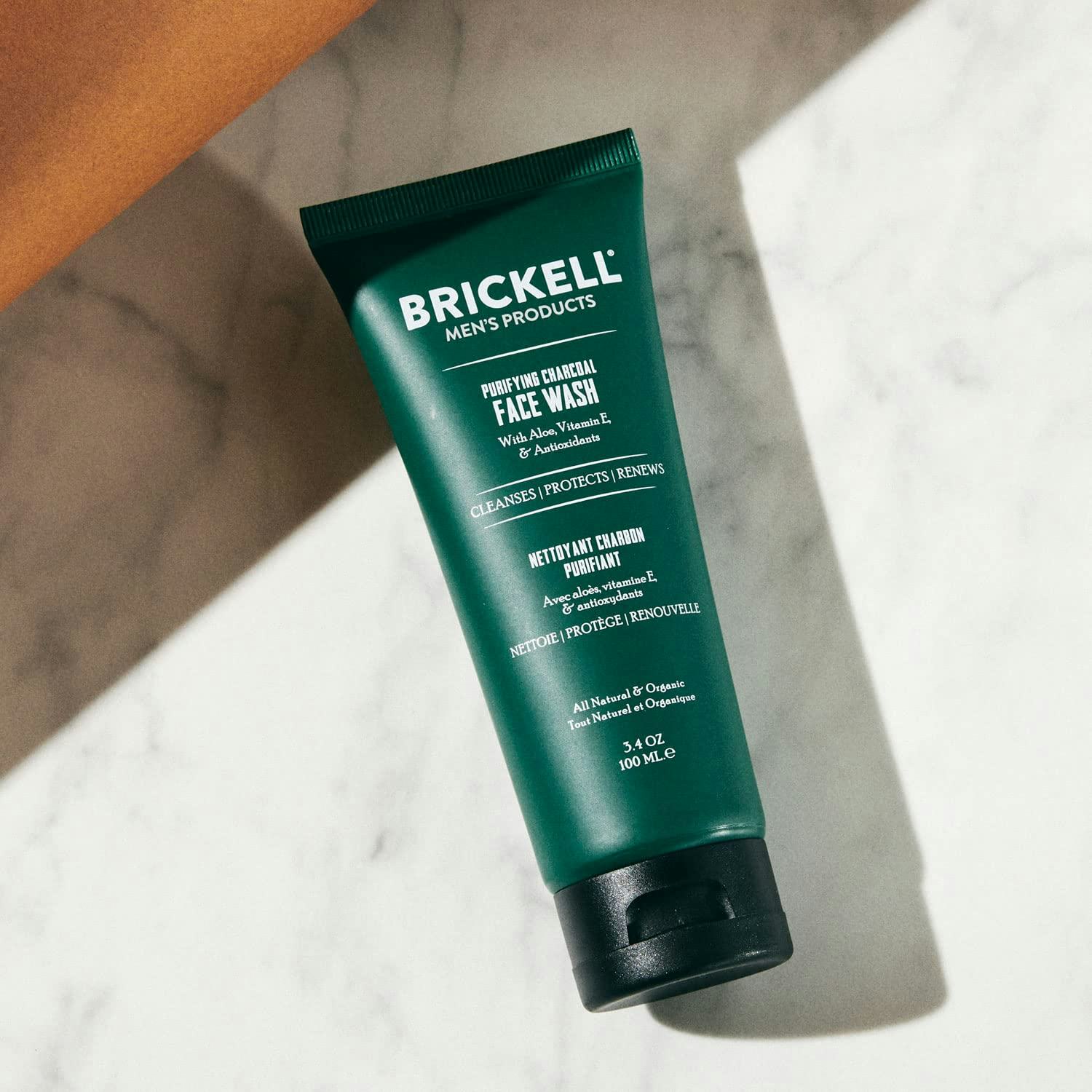 Brickell Men&rsquo;s Purifying Charcoal Face Wash