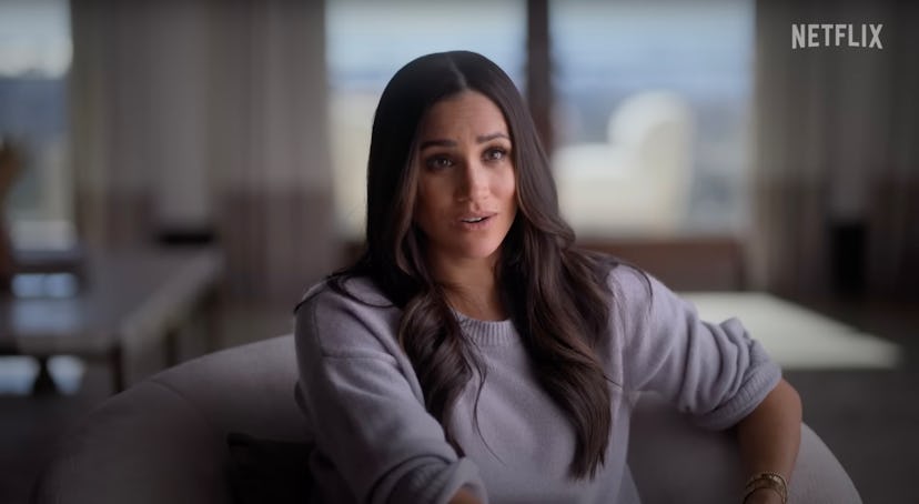 Meghan Markle's purple sweater Netflix documentary