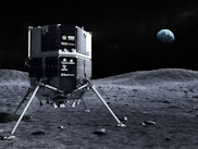 hakuto-r lander on the moon