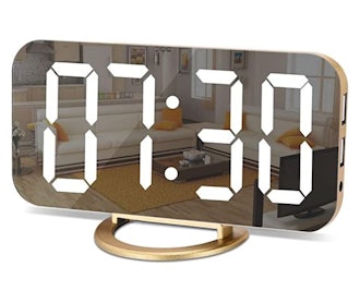 These popular alarm clocks with USB ports are best-sellers on Amazon and boast stylish mirror backgr...