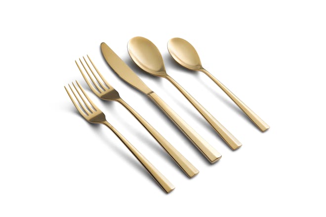 Gold Satin 18/0 20-Piece Flatware Set