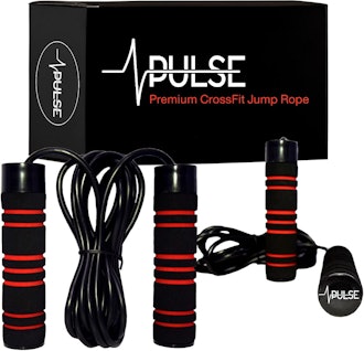 PULSE Weighted Jump Rope with Memory Foam Handles