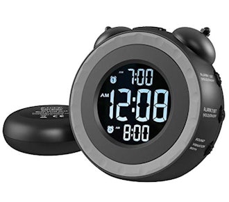 These extra loud alarm clocks with USB ports have a vibrating bed shaker that helps to wake the deep...