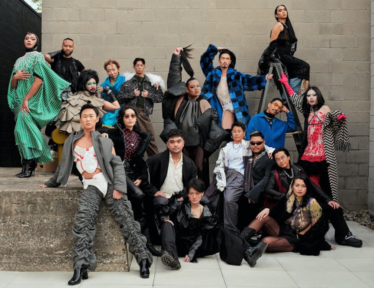 Members of the Queer Asian collective New Ho Queen. Photographed by Claudine Baltazar; Styled by Jo ...