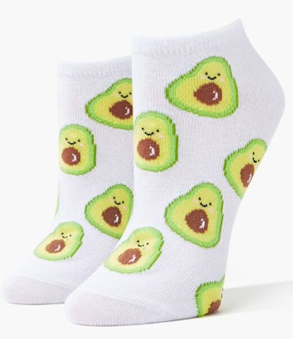 Avocado Print Ankle Socks
