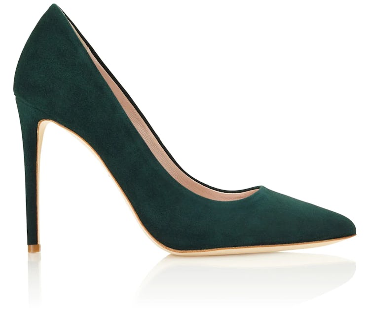 Emmy London Dark Green Court Shoe