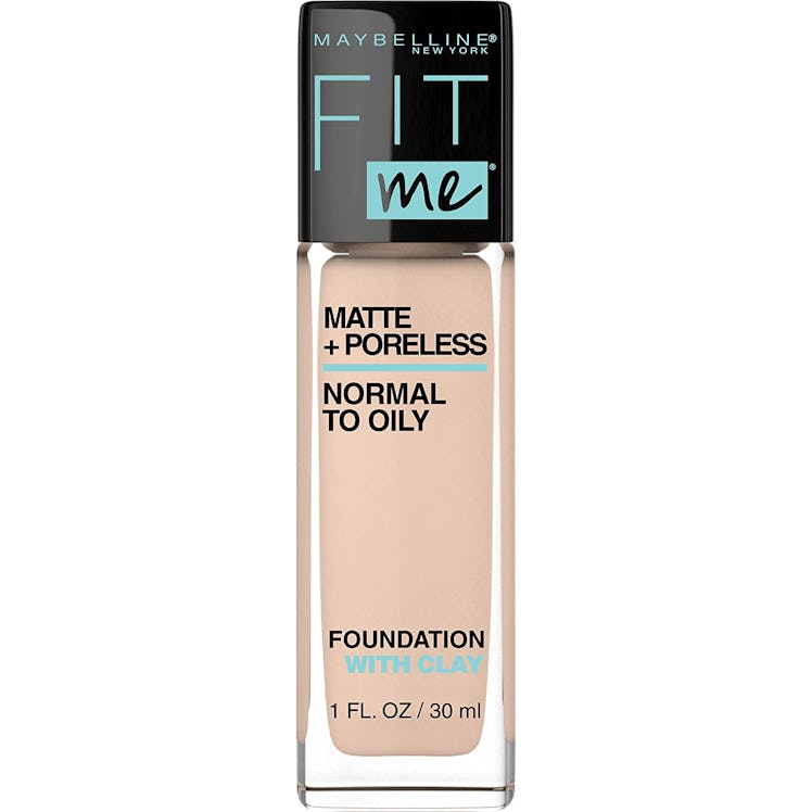 maybelline fit me matte and poreless foundation is the best drugstore full coverage foundation for a...