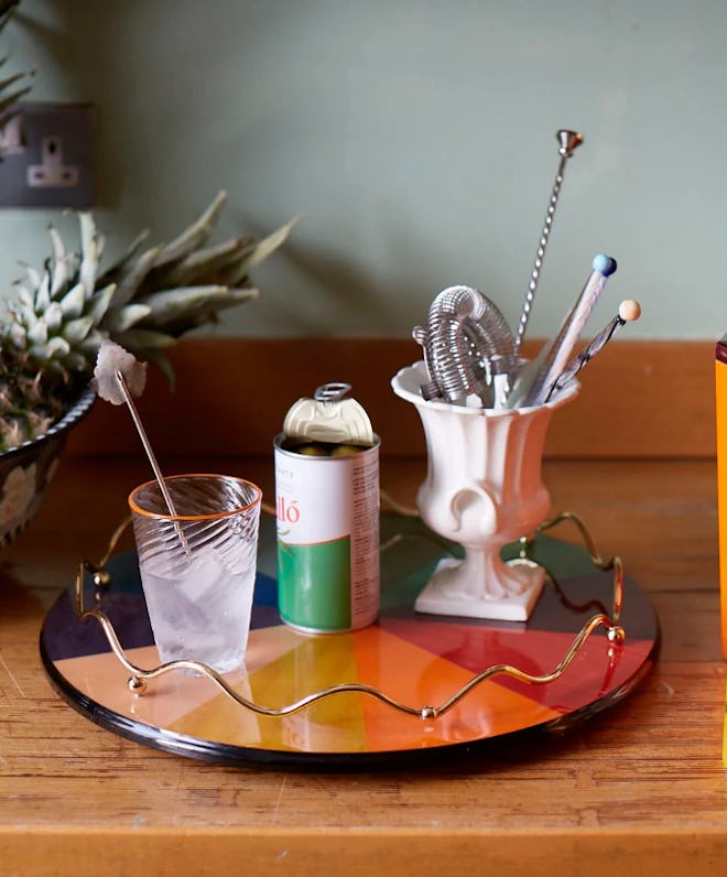 Rainbow Lacquer Tray