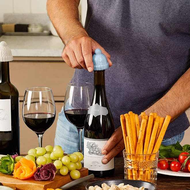 Monkey Business Beanie Wine Stopper (2-Pack)