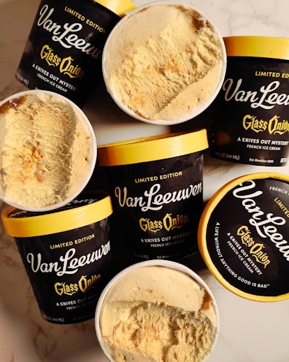 Van Leeuwen's 'Glass Onion' ice cream flavor is a delicious mystery.
