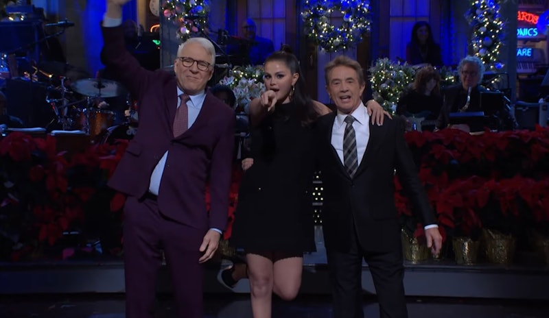 Selena Gomez crashed Steve Martin & Martin Short's 'Saturday Night Live' monologue on December 10.