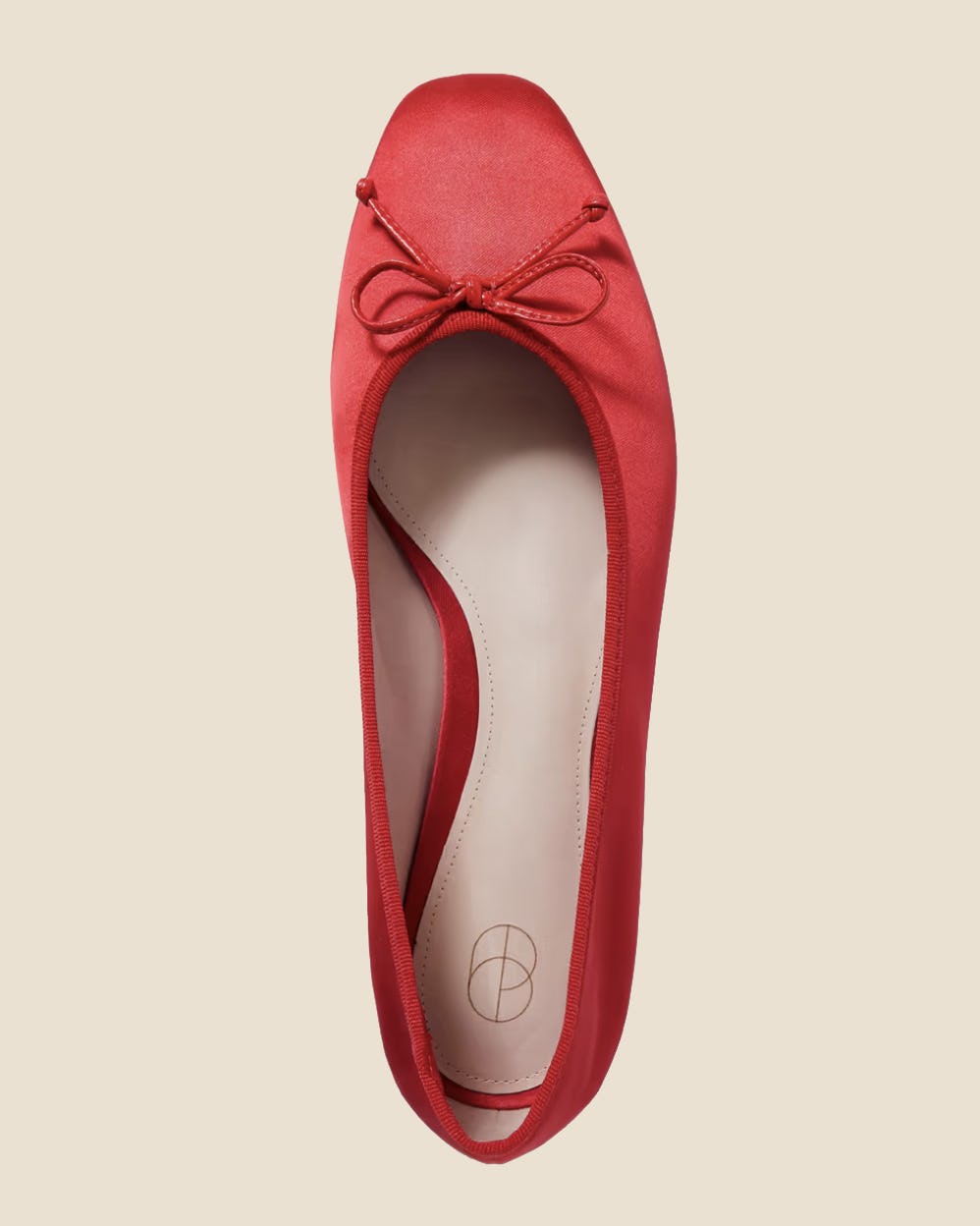 Porte &amp; Paire Satin Bow Ballet Flats