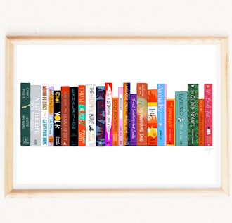 Bookish Art Print - Asian Author Bookstack