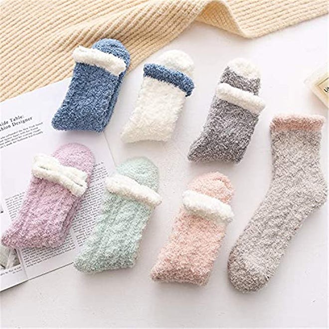 Azue Fuzzy Warm Slipper Socks