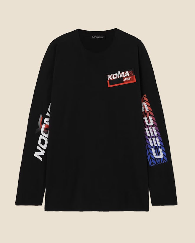 David Koma Printed Jersey T-Shirt