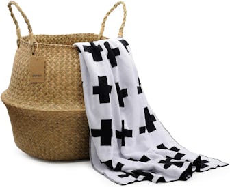 Woven Seagrass Belly Basket