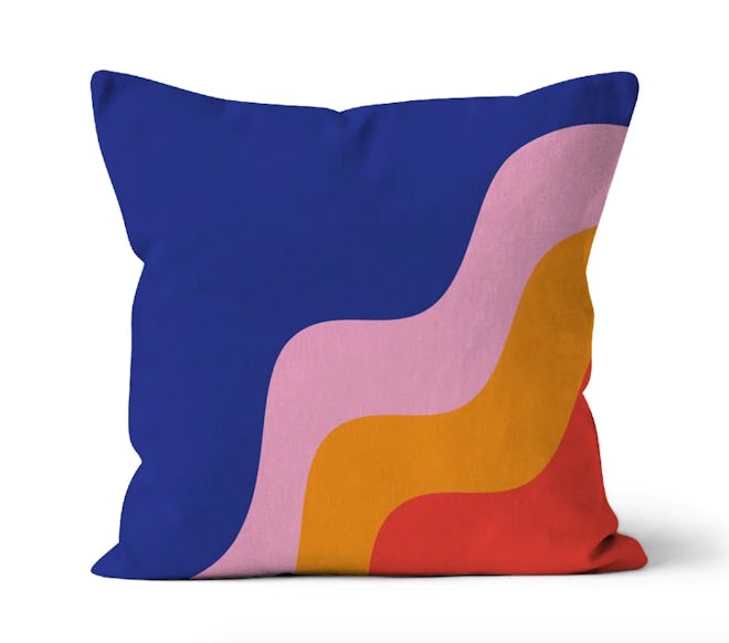 COLORWAVES 1 Throw Pillow