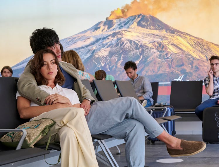 A still from the second season of The White Lotus