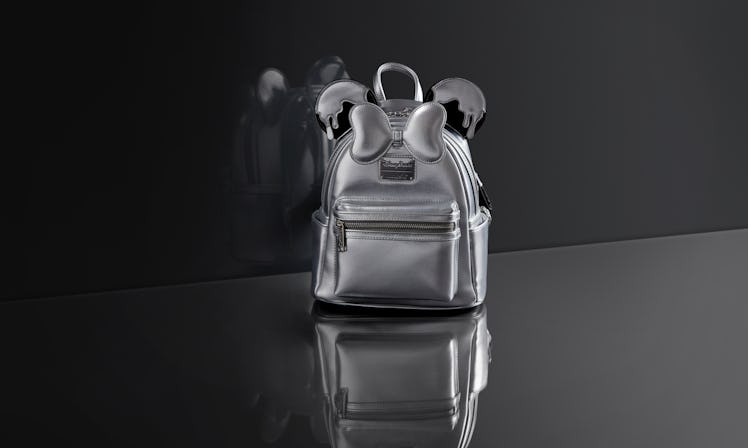The Disney100 collection features a Minnie Mouse Loungefly backpack that's platinum. 