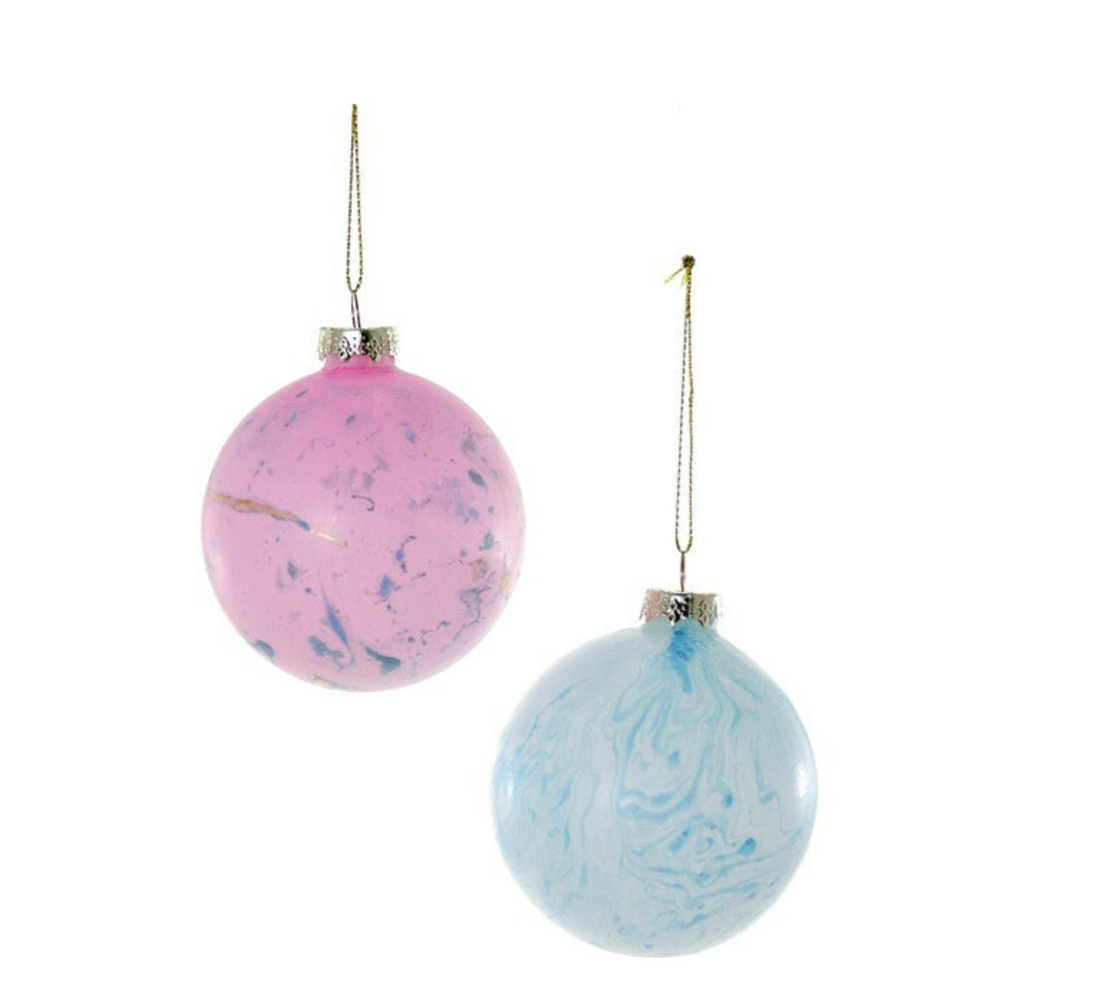 Marbled Ornament Set