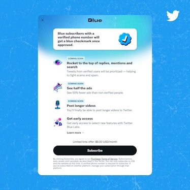 Twitter Blue subscription features