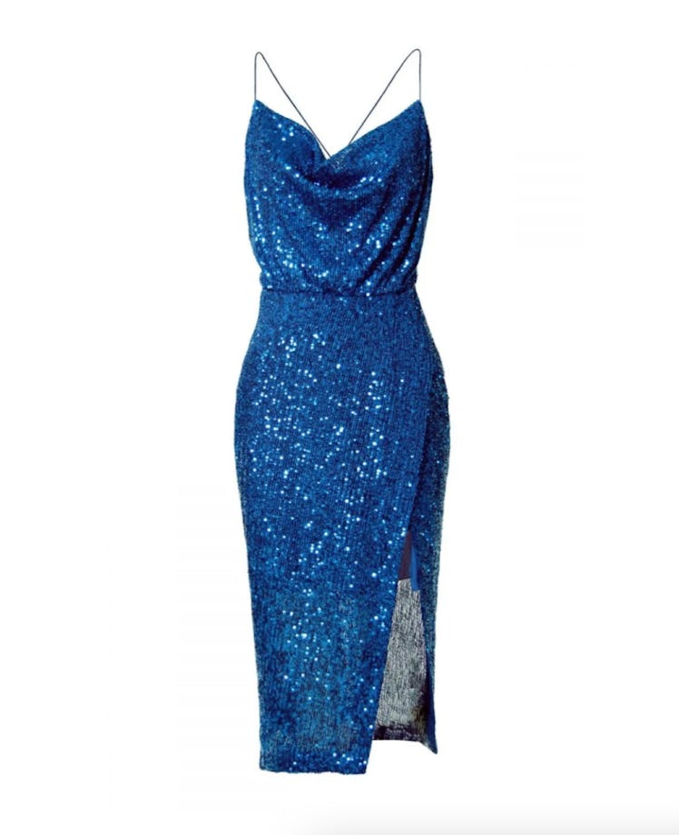 Aggi Sequin Blue Dress