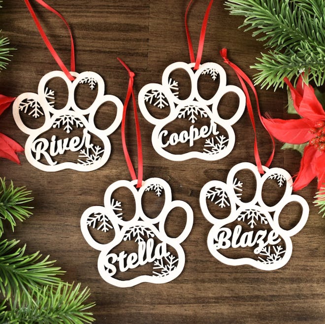 Paw Print Ornament