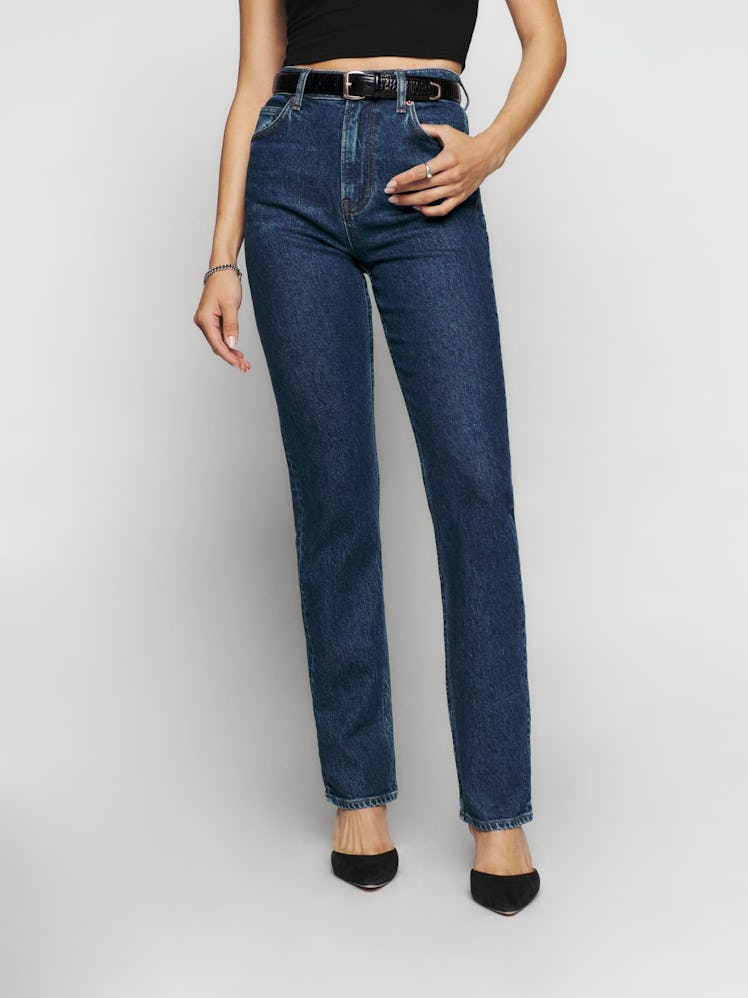 Reformation Liza Ultra High Rise Straight Jeans