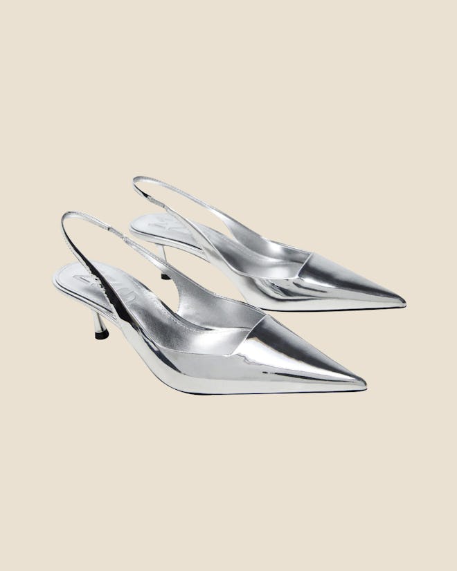 Metallic Heel Shoes